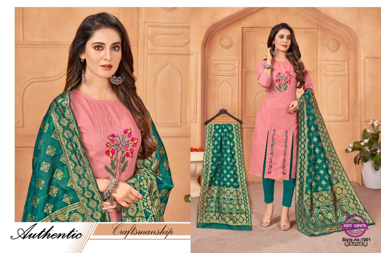 Razzo Ice Cream Letest Fancy Designer Festive Wear Kurti With Dupatta Collection